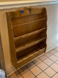 Maple Wall Mounted Magazine Rack