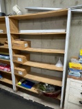 Wood & Particle Board 5-Shelf Unit 4'w x 11