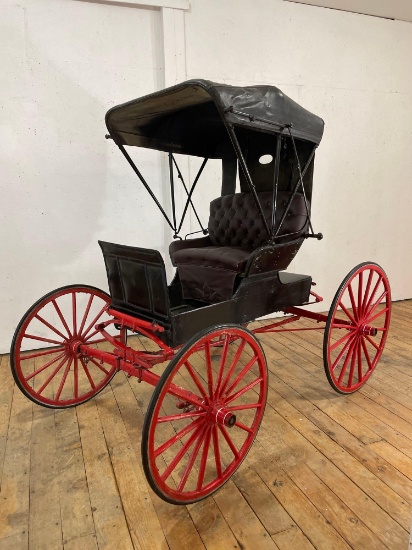 Antique Pony Single Seat Top Buggy