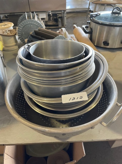 Assortment Of Stainless Steel Mixing Bowls