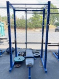 Forza Squat Rack System w/ Bench, Weights, & Bar