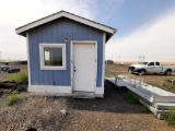 Portable Skid Mounted Building 10'x10' w/ Window Mounted Air-Conditioner, & Wall Mounted Heater