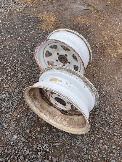 Pair Of 15" x 6" 5x4.5 Spacing Rims (Previously On Ford Explorer)