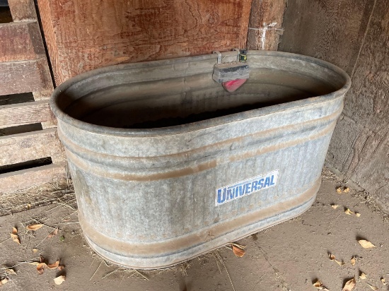 Water Trough With Overflow Float Valve