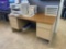 (5) Metal Drawer Computer/ Office Desk