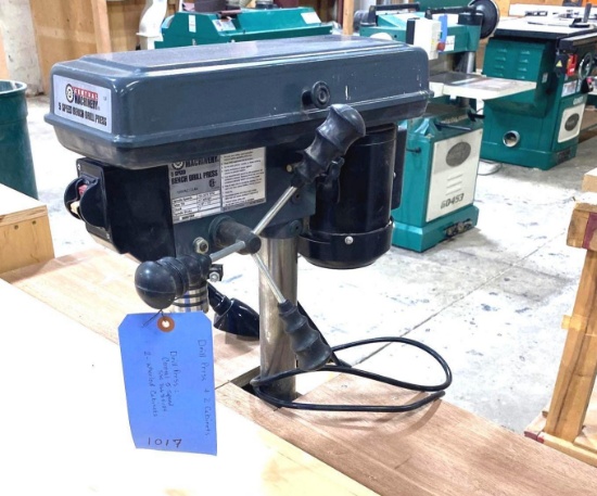 Central 5-Speed Drill Press & (2) Rolling Cabinets