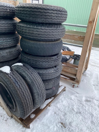 (8) 8-14.5 MH New & Used Trailer Tires