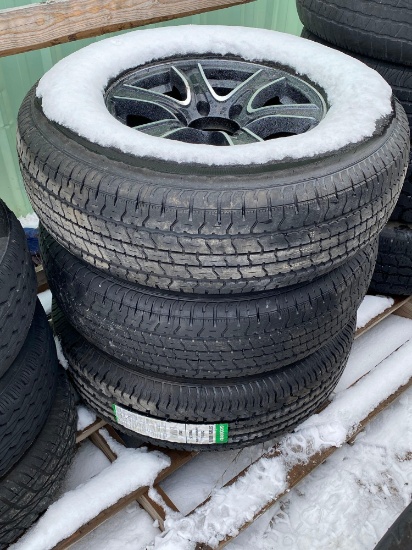 (3) Goodride Trailer Tires w/ Wheels