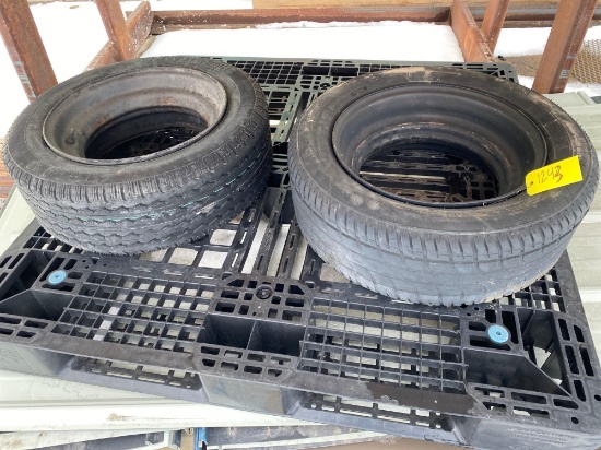 (2) 215/60R14.5 Trailer Tires