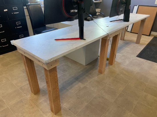 Custom Built Office/ Computer Desk w/ Filling Cabinet