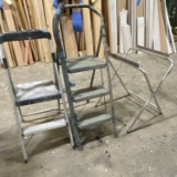 (2) Step Stools & Folding Stand