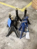 (6) Adjustable Height Jack Stands