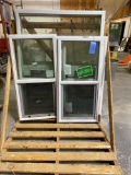 (4) Assorted Vinyl Windows (New)
