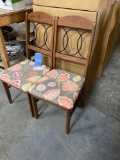 Set of (2) Hardwood Chairs Matching Previous Dinette Sets