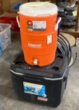 (1) 5 Gallon Igloo Beverage Cooler, (1) Coleman 50 Qt. Ice Chest