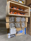 Lot of Drawer Slide Latches & Cabinet Knobs