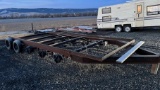 5-Axle Metal House Boat Trailer 8' x 19' Deck 44
