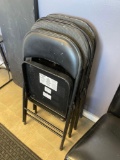 (5) Padded Metal Folding Chairs