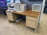 (5) Metal Drawer Computer/ Office Desk