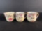 (3) Late 1800's Coffee Cups