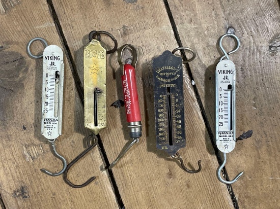 (5) Assorted Spring Scales