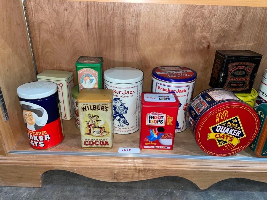Assorted Vintage Snack Tins