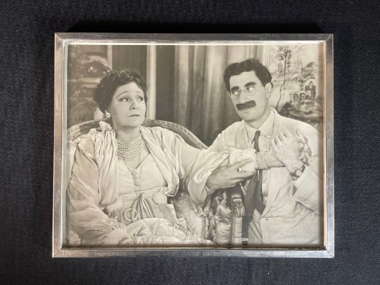 Vintage Framed Groucho Marx Photograph Print