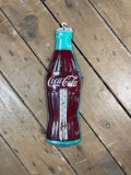 Robertson Made In The USA Coca-Cola Tin Advertising Sign w/ Thermometer