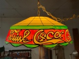 Vintage Coca-Cola Tiffany Style Drop Lamp