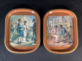 (2) Coca-Cola Reproduction Diner Trays w/ Wire Hangers ...