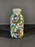 Marble Collection In Mason Jar