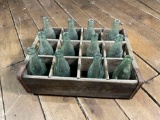 (12) Antique Coca-Cola Bottles w/ Wooden Carrier