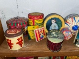 Lot of Antique Tins & Crayola Crayons