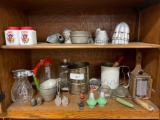 2-Shelves Of Vintage Collectible Kitchenware