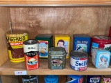 Assorted Vintage Food Tins