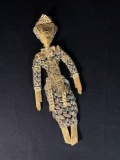 Vintage Hanging Indonesian Coin Doll