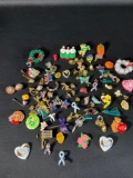 Lidded Clear Goose Jar w/ Assortment of Costume Jewelry
