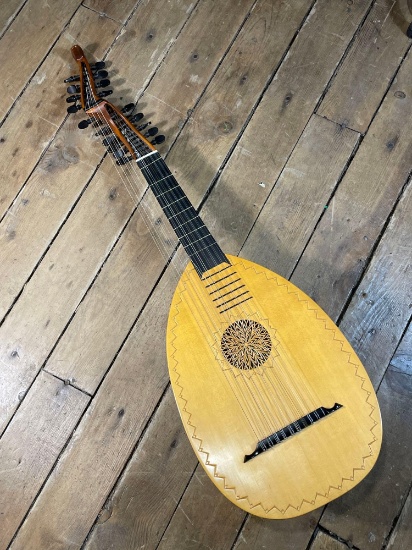 Rainer Krempel 10 Course Swan Necked Lute Model Frey
