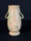 Weller Pottery Pink & Green Dogwood Flower Vase