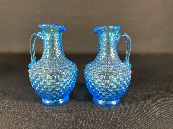 Blue Hobnail Glassware