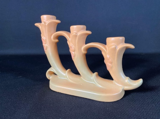 Weller Triple Candle Holder Wild Rose Peach