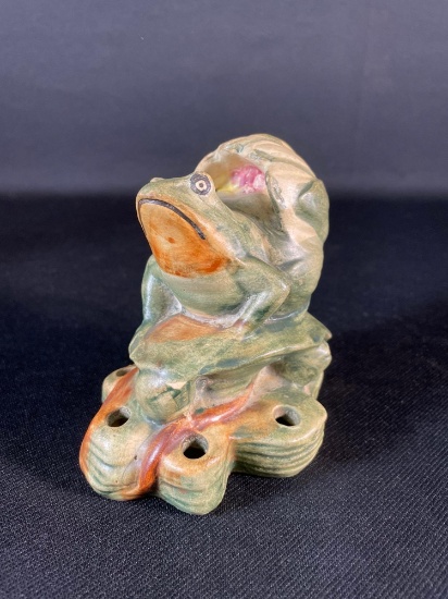 Weller Unmarked Muskota Flower Frog in Lotus Blossom