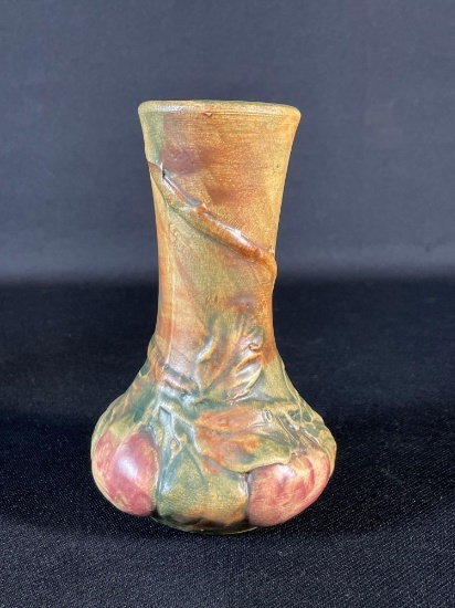 Weller Unmarked Baldin Rose Bud Bulbous Apple Tree Motif