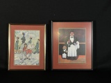 (2) Vintage Framed Prints