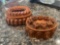 2 small copper food molds.