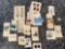 Assortment of costume jewelry, pierced earrings. see photos