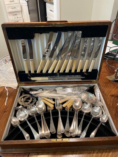 Chest of Misc. Silver Plated Flatware