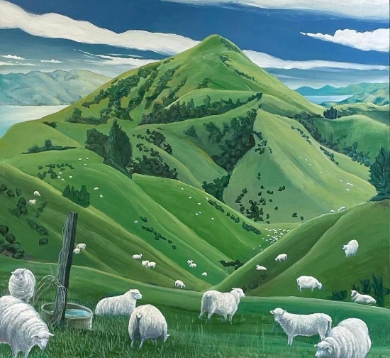 Graeme Stradling, "Autumn Muster," Acrylic & Oil On Canvas