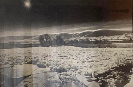 Bob Baker, "Winter Solstice On The Yakima River," Framed Photograph