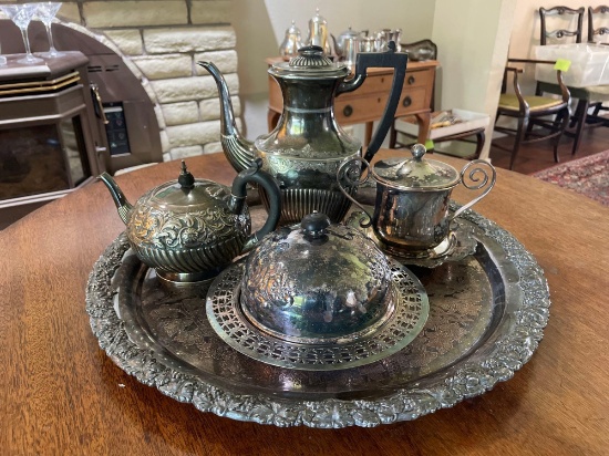 Silver-plated Coffee/Tea Service(See Photos)